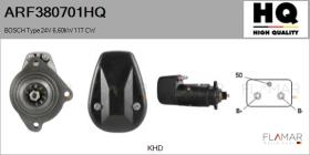 HQ ARF380701HQ - ARR NUEVO BOSCH Type 24V 6,60kW 11T CW