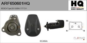 HQ ARF650601HQ - ARR NUEVO BOSCH Type 24V 6,60kW 11T CW