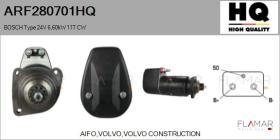 HQ ARF280701HQ - ARR NUEVO BOSCH Type 24V 6,60kW 11T CW