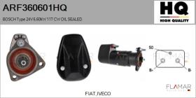 HQ ARF360601HQ - ARR NUEVO BOSCH Type 24V 6,60kW 11T CW OIL SEALED