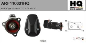 HQ ARF110601HQ - ARR NUEVO BOSCH Type 24V 6,60kW 11T CW OIL SEALED