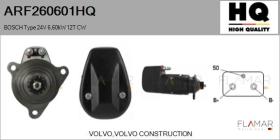 HQ ARF260601HQ - ARR NUEVO BOSCH Type 24V 6,60kW 12T CW