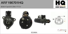 HQ ARF190701HQ - ARR NUEVO BOSCH Type 24V 6,70kW 11T CW