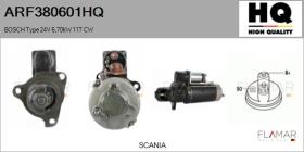 HQ ARF380601HQ - ARR NUEVO BOSCH Type 24V 6,70kW 11T CW
