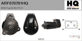 HQ ARF070701HQ - ARR NUEVO BOSCH Type 24V 9,00kW 13T CW