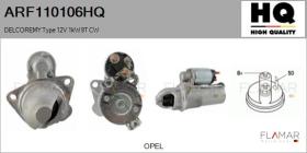 HQ ARF110106HQ - ARR NUEVO DELCOREMY Type 12V 1,00kW 9T CW