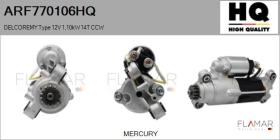 HQ ARF770106HQ - ARR NUEVO DELCOREMY Type 12V 1,10kW 14T