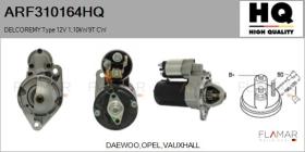 HQ ARF310164HQ - ARR NUEVO DELCOREMY Type 12V 1,10kW 9T CW