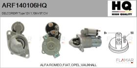 HQ ARF140106HQ - ARR NUEVO DELCOREMY Type 12V 1,10kW 9T CW