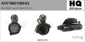 HQ ARF960106HQ - ARR NUEVO DELCOREMY Type 12V 1,60kW 14T CCW