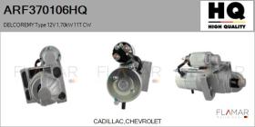 HQ ARF370106HQ - ARR NUEVO DELCOREMY Type 12V 1,70kW 11T CW