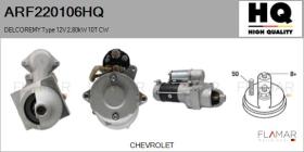 HQ ARF220106HQ - ARR NUEVO DELCOREMY Type 12V 2,80kW 10T CW