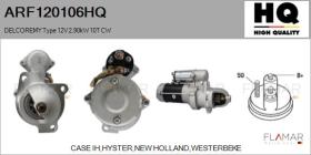 HQ ARF120106HQ - ARR NUEVO DELCOREMY Type 12V 2,90kW 10T CW