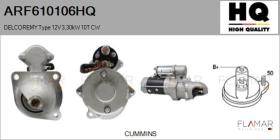 HQ ARF610106HQ - ARR NUEVO DELCOREMY Type 12V 3,30kW 10T