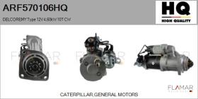 HQ ARF570106HQ - ARR NUEVO DELCOREMY Type 12V 4,60kW 10T CW