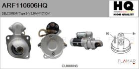 HQ ARF110606HQ - ARR NUEVO DELCOREMY Type 24V 3,60kW 10T CW
