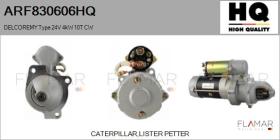 HQ ARF830606HQ - ARR NUEVO DELCOREMY Type 24V 4,00kW 10T CW