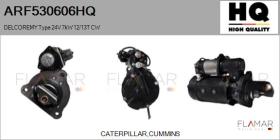 HQ ARF530606HQ - ARR NUEVO DELCOREMY Type 24V 7,00kW 12/13T CW