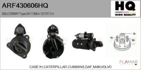HQ ARF430606HQ - ARR NUEVO DELCOREMY Type 24V 7,50kW 12/13T CW