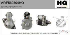 HQ ARF560304HQ - ARR NUEVO DENSO Type 12V 0,60kW 9T CCW
