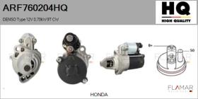 HQ ARF760204HQ - ARR NUEVO DENSO Type 12V 0,70kW 9T CW