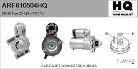 HQ ARF610504HQ - ARR NUEVO DENSO Type 12V 0,80kW 10T CCW