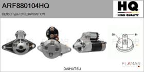 HQ ARF880104HQ - ARR NUEVO DENSO Type 12V 0,80kW 8/9T CW