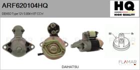 HQ ARF620104HQ - ARR NUEVO DENSO Type 12V 0,80kW 8T CCW