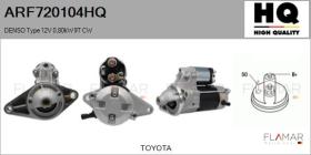 HQ ARF720104HQ - ARR NUEVO DENSO Type 12V 0,80kW 9T CW