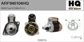 HQ ARF940104HQ - ARR NUEVO DENSO Type 12V 0,80kW 9T CW
