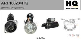 HQ ARF160204HQ - ARR NUEVO DENSO Type 12V 0,80kW 9T CW