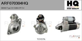 HQ ARF070304HQ - ARR NUEVO DENSO Type 12V 0,80kW 9T CW