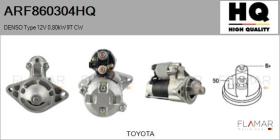 HQ ARF860304HQ - ARR NUEVO DENSO Type 12V 0,80kW 9T CW