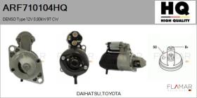 HQ ARF710104HQ - ARR NUEVO DENSO Type 12V 0,80kW 9T CW