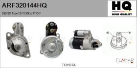 HQ ARF320144HQ - ARR NUEVO DENSO Type 12V 0,90kW 9T CW