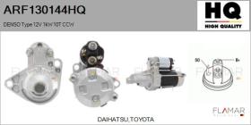 HQ ARF130144HQ - ARR NUEVO DENSO Type 12V 1,00kW 10T CCW