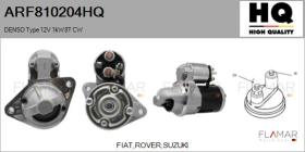 HQ ARF810204HQ - ARR NUEVO DENSO Type 12V 1,00kW 8T CW