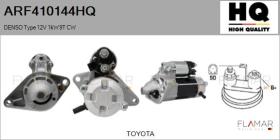 HQ ARF410144HQ - ARR NUEVO DENSO Type 12V 1,00kW 9T CW