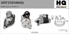 HQ ARF210144HQ - ARR NUEVO DENSO Type 12V 1,00kW 9T CW