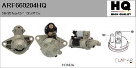 HQ ARF660204HQ - ARR NUEVO DENSO Type 12V 1,10kW 9T CW