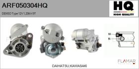 HQ ARF050304HQ - ARR NUEVO DENSO Type 12V 1,20kW 9T