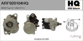 HQ ARF920104HQ - ARR NUEVO DENSO Type 12V 1,20kW 9T CW