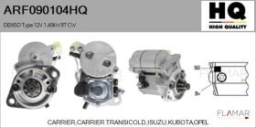 HQ ARF090104HQ - ARR NUEVO DENSO Type 12V 1,40kW 9T CW