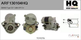 HQ ARF130104HQ - ARR NUEVO DENSO Type 12V 1,40kW 9T CW