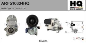 HQ ARF510304HQ - ARR NUEVO DENSO Type 12V 1,40kW 9T CW