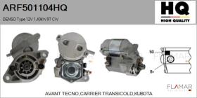HQ ARF501104HQ - ARR NUEVO DENSO Type 12V 1,40kW 9T CW