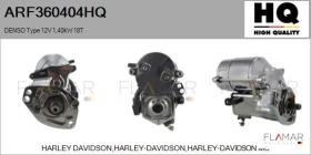 HQ ARF360404HQ - ARR NUEVO DENSO Type 12V 1,4kW 18T
