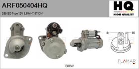 HQ ARF050404HQ - ARR NUEVO DENSO Type 12V 1,60kW 13T CW