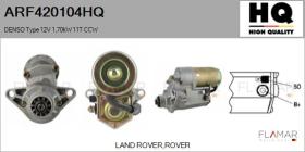 HQ ARF420104HQ - ARR NUEVO DENSO Type 12V 1,70kW 11T CCW