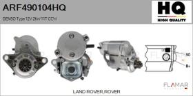 HQ ARF490104HQ - ARR NUEVO DENSO Type 12V 2,00kW 11T CCW